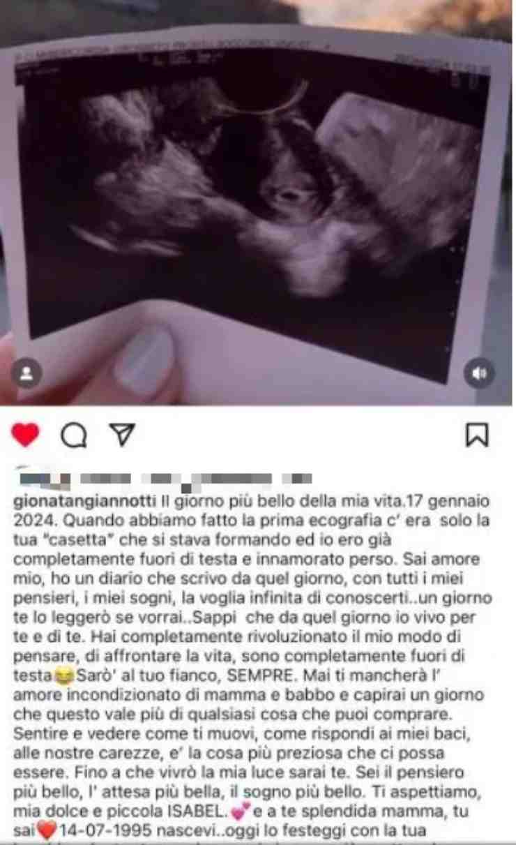 Ex tronista Uomini e donne diventa papà