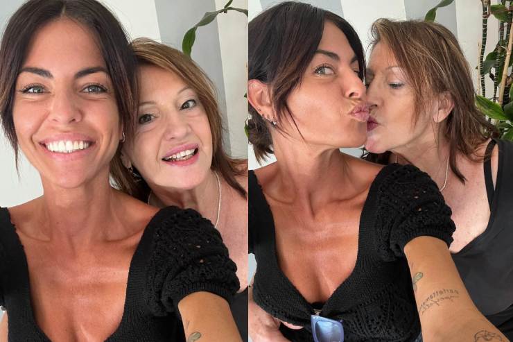 Pamela Camassa con la mamma Roberta