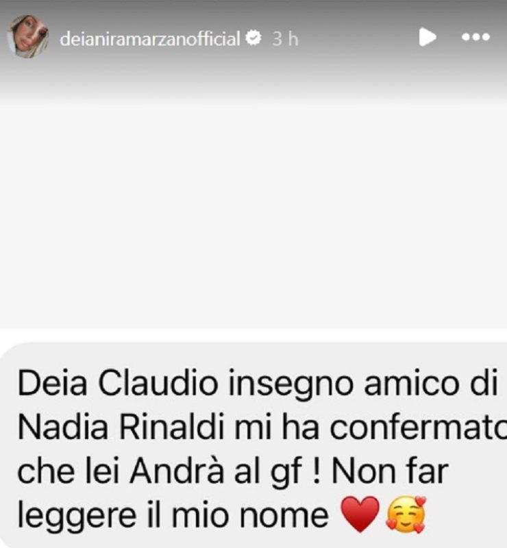 Grande Fratello arriva attrice 