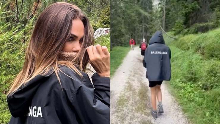 ilary blasi costo giubbotto balenciaga da montagna 